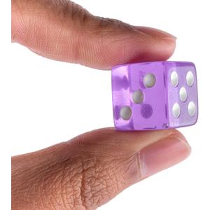 16MM Standard 6 Sided Dice Set, 18 Pieces Colorful Dice for Board Games, Classroom Math Bulk Game Dice, Make Entertainment More Exciting