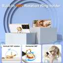 Gritup for Samsung Galaxy S21 Ultra Case: with 2Pcs Screen Protector, 360 Rotation Ring Holder Magnetic Kickstand Plating Gold Edge Soft TPU Shockproof Protective Cover for S21 Ultra, White