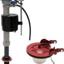 Fluidmaster K-400H-040-T5 PerforMAX Fill Valve and 3-Inch Flapper Toilet Repair Kit, Multicolor, Universal, for 3 In.