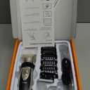 oneisall Dog Clipper Low Noise, Dog Grooming Kit with Rechargeable, Pet Shaver Cordless Electric Quiet Hair Clipper Set for Dogs Cats PetsGold