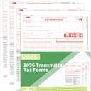 1096 Transmittal Tax Forms 2025, 25 Pack of 1096 Summary Laser Tax Forms, Compatible with QuickBooks and Accounting Software, Use for 1099 NEC, MISC, INT, and Other 1099 Forms