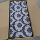 HomePop 36" Decorative Storage Bench - Blue Medallion Print, 16"D x 36"W x 18"H
