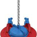 Fluidmaster 523A-009-T4 Super 2 in, or 3 in. Toilet Flapper, Red/Blue