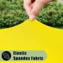 misaya 2 Packs Round Spandex Tablecloths, Stretch Elastic Tablecloth Cover Fits for 36"-44" Round Tables, Washable Polyester Tablecloth for Dining, Party, Outdoor and Indoor, Yellow