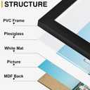 decorUhome Picture Frames Collage Wall Decor for Photo Gallery Display, Assorted Picture Frames Set of 10 Including Two 8x10 / Four 5x7 / Four 4x6 for Family Wall Decor, Black/Brown/Grey, 10 Pack