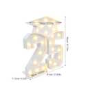 Cabilock Graduation Decorations 2025, 3 LED Marquee Letter Signs 2 5 Graduations Hat,2.3ft Led Light up Numbers and Grad Cap Sign for Kindergarten Preschool High School College