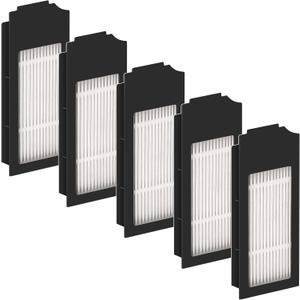 (5 Pack) N20 Plus HEPA Filter Compatible With ECOVACS DEEBOT N20 Plus/ N20 Pro Plus/ X1 Omni/ T10/ T10 Plus/ T10 Turbo/ T10 Omni, Robot Vacuum Filter Kit, Replacement Filters Accessories, Black