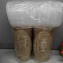 50 Pack 35 Oz Large Paper Bowls with Lids, Heavy Duty Paper Bowls for Party, Disposable Bowls Bulk Leakproof and Microwave Safe for Hot/Cold Use (35 OZ)