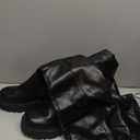 DREAM PAIRS Women's Platform Over The Knee Boots Lug Sole Round Toe Thigh High Long Chunky Block Heels Fall Boots (6, Black-pu)