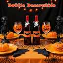 Halloween Napkin Rings Set of 8, Spooky Napkin Ring Holders Pumpkin Witch Hat Ghost Alloy Napkin Ring Buckle for Halloween Party Kitchen Dinner Table Decorations