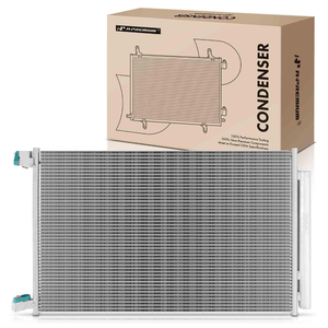 TRQ A/C Condenser and Receiver Drier Assembly Compatible with 14-20 Mercedes-Benz S63 AMG 15-22 C300 16-22 GLC300 17-21 AMG GT 18-22 GLC43 AMG 20-22 E350 19-22 CLS450 19-22 E53 AMG 19 Maybach S560