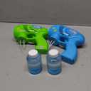 JOYIN 2 Kids Bubble Gun with 2 Bottles Refill Solution, Bubble Machine Gun for Toddlers 1-3 Kids 4-8, Party Favors, Summer Toy, Outdoors, Easter, Birthday Gift (Blue+green)