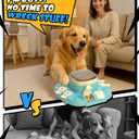 puppyspout Dog Puzzle Toy2 Levels for Smart Dogs, Slow Feeder with Button for IQ Training and Mental Enrichment