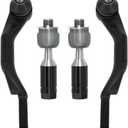 4Pcs Front Inner Outer Tie Rod Ends Kit Compatible With 2003-2009 Chevy SSR Trailblazer GMC Envoy Buick Rainier Saab 9-7x Isuzu Ascender, ES3676 ES3675 EV80965
