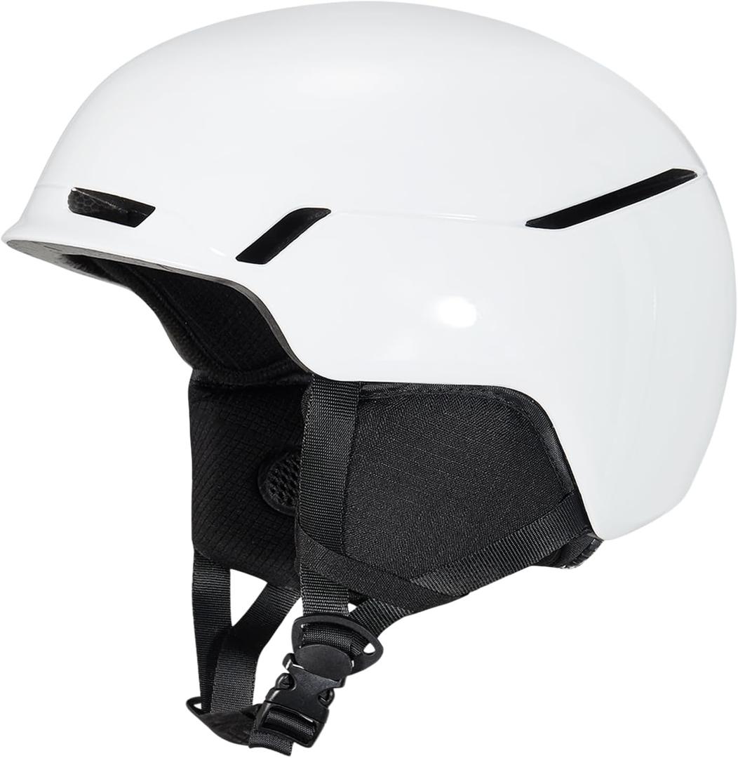 VCOROS Ski Helmet with Ski Goggles DXH-816 Snowboard Helmet Men Women for Snow Sport,Skiing,Skating,Snowboarding(Matte Black,Medium) (Small, Gloss White)