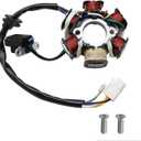 PRO BAT ATV Quad Go Kart Magneto Stator 6 Coils 5 Wires for 50cc 70cc 90cc 110cc 125cc ATV Dirt Bike Go Kart Mini-Choppers Motorcycle