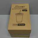 Lamosi 100 Pack 16 oz Clear Plastic Cups with Lids and Straws, Disposable Plastic Coffee Cups with Lids for Iced Coffee, Cold Beverages, Smoothies and To-Go Drinks
