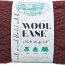 Lion Brand Bulk Buy Wool Ease Thick and Quick Yarn (3-Pack) Claret 640-143