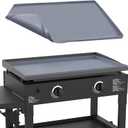 28" Silicone Griddle Mat for Blackstone 28 Inch Grill, Heavy Duty Food Grade Silicone Griddle Cover, Protect Your Grill from Dirt & Rust All Year Round (Gray)