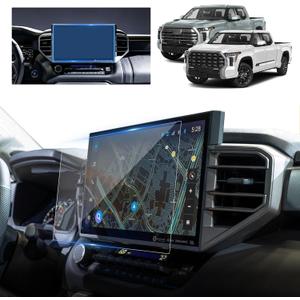 2024 Tundra Screen Protector for 2022-2026 Tundra/Sequoia 3rd Gen 14 inch Touchscreen for 2024 Toyota Tundra Accessories Anti-Scratch Tempered Glass Protective Film