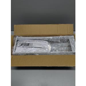 Delamu Adjustable Cabinet Door Organizer, 6-Tier Hanging Spice Rack Organizer, Metal Over the Door Pantry Organizer, Pantry Organizers and Storage Shelves for Kitchen Bathroom Laundry Room, White, M