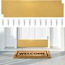 Door Kick Plate 36 Inches, 2-Pack, Aluminum, Anti-Scratch, Anti-Corrosive Metal for Dog Scratching, Interior & Exterior Use, Screws for Wood & Metal Doors (Gold, 6x34)