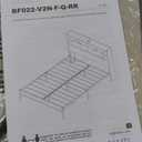 Rolanstar Full Size Bed Frame with Headboard, LED Bed with Bookcase Storage and Charging Station, Metal Platform Bed with Glass Shelves, No Box Spring Needed, Noise-Free, Black