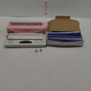 MAKEASY Binding Machine, 21-Hole, Comb Binding Machines with 100PCS Comb Bindings Spines, Comb Binder for Letter Size, A4, A5 Paper (Pink)