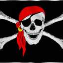 Pirate Flag 3x5 Outdoor Double Sided Heavy Duty Durable 3 Ply Jolly Roger Flags Banner with 2 Grommets