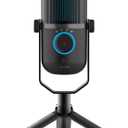 JLab Talk USB Microphone, USB-C Output, Cardioid, Omnidirectional, Stereo or Bidirectional, 96k Sample Rate, 20Hz, 20kHz Frequency Response, Volume, Gain Control, Quick Mute, Plug & Play