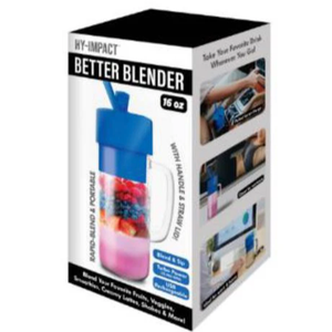 Better Blender Turbo Power USB Rechargeable 16 Oz