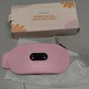 Portable Cordless Heating Pad Cramps:COSYGLOW 6 Heat Levels 6 Massage Modes,3S Fast Heating,Period Menstrual Electric Heating Pad,Gifts for Women and Girls (Pink)