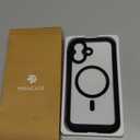 Miracase for iPhone 17 Case 6.3'', Full-Body Bumper Military Drop Protection Outdoor Phone case with Built-in Glass Screen &Camera Control,Easy Installation,No Gap,Compatible with MagSafe,Black