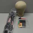 GEX 22" Canvas Cork Wig Head with 55" Mannequin Tripod For Wig Making Cosmetology Hairdressing Display Training Doll Head Adjustable Alloy Stand