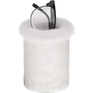 READAEER Plush Lined Eyeglasses Holder Protective Glasses Holder Stand Case Anti-scratch Glasses Storage Organizer for Table, Desk, Nightstand, Office