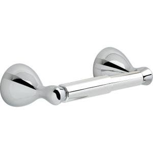 Delta Foundations (1-Pack) Toilet Paper Holder Polished Chrome Tissue Roll Spring-Loaded Rod| Bathroom Decor | Organizers and Storage | Wall Mounted Accessories FNDS50-PC