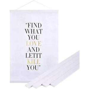 Benjia 30x20 30x40 30x30 Poster Frame, Magnetic Light Wood Wooden Frame Hanger for Photo Picutre Canvas Artwork Art Print Wall Hanging (1 Pack, 30", White), 30L" x 0.7W"