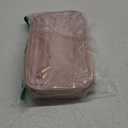 BAGSMART Travel Makeup Bag, Make Up Bag with Multiple Compartments for Organizer, Compact & Durable Cosmetic Organizer for Women for Travel Accessories (Pink