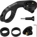 Thinvik Bike Computer Out Front Mount for Garmin Edge1040 1030 840 830 540 530 130 Bike Computer GPS Compatible with 31.8mm 25.4mm Handlebar with Quarter Turn