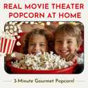 Original Whirley Pop Popcorn Machine 3-Minute Stovetop Popcorn Maker, Home Movie Night, Game Night Snacks Stainless Steel Popper with Metal Gears Wabash Valley Farms (Premium Series)