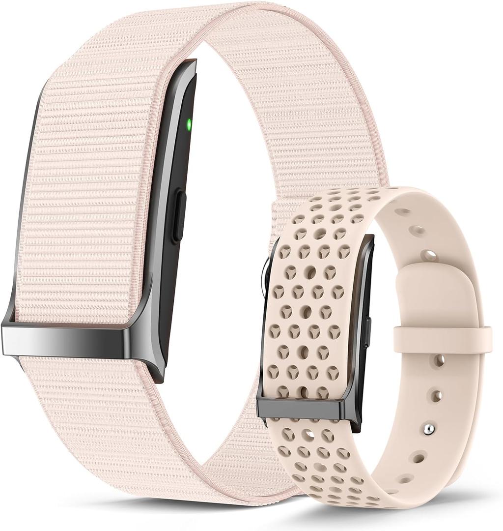 EGQINR Smart Bracelet, 24H Sleep Tracker, All-Day Continuous Heart Rate Blood Pressure Stress HRV Monitor, 120+ Sport Modes Smart Wristband with Free APP 2 Bands