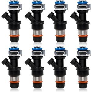 4.8 5.3 6.0 Fuel Injector 4 Holes 8Pcs, Compatible with 1999-2006 Chevrolet Silverado Suburban Tahoe Cadillac Escalade GMC Sierra Yukon Isuzu Hummer Buick, Replaces# 17113553 25323974