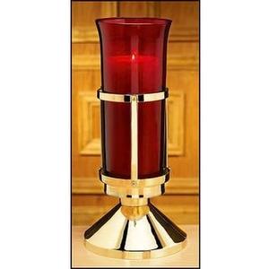 Religious Supply Sanctuary Lamp with Ruby Sanctuary Globe
