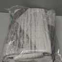 TOPRUUG Modern Entryway 3x4 Rug - Washable Geometric Area Rugs for Kitchen Bathroom Non-Slip Ultra-Thin Indoor Door Mat Indoor Entrance - Stain Resistant Small Throw Carpet (Grey Cream Beige, 3X4)