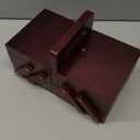 1pcs Wooden Expandable Sewing Box Sewing Kit Storage Box with Handle, Embroidery Kit Wooden Sewing Basket
