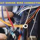 haisstronica 520PCS Marine Grade Heat Shrink Wire Connectors-Electrical Connectors Kit of Tinned Red Copper,16-14 22-16 12-10 Gauge Crimp Insulated Ring Fork Spade Butt Splices(3Colors/24Size)