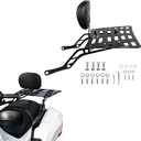 Passenger Backrest Sissy Bar with Rear Luggage Rack Compatible with Can-Am Spyder F3/F3-S/F3-T 2015-2025 Accessories（Frosted Black）