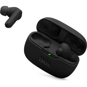 JBL Vibe Beam 2 - True Wireless Noise Cancelling Earbuds Pure Bass Sound & Smart Ambient Technology, 4mics for Crisp, Clear Calls, up to 40Hrs of Playback, IP54 Dust & Water Resistant (Black)