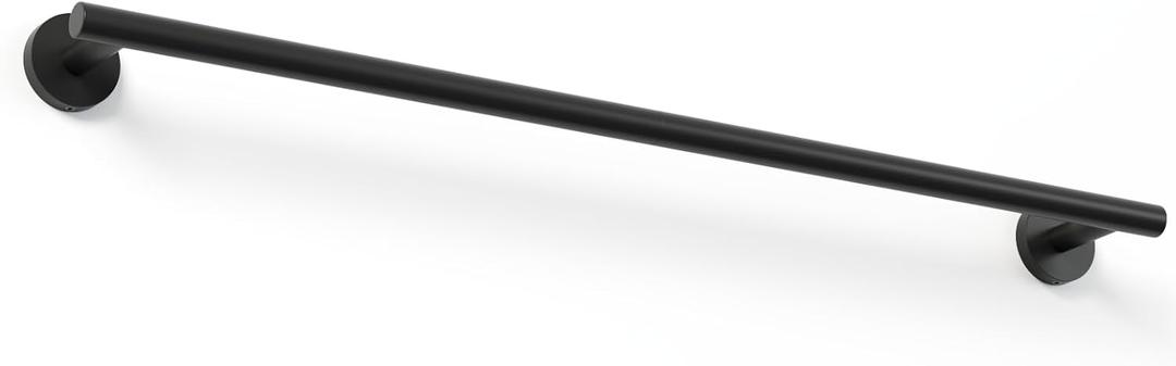 24 Inch Modern Towel Racks for Bathroom, Heavy Duty SUS304 Wall Mounted Towel Bar, Matte Black