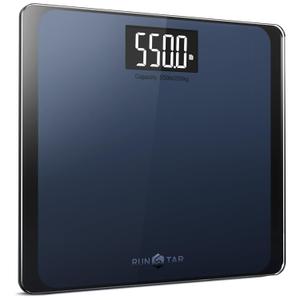 550lb Bathroom Digital Scale for Body Weight with Ultra-Wide Platform and Large LCD Display, Accurate High Precision Scale with Extra-High Capacity (Blue-black)